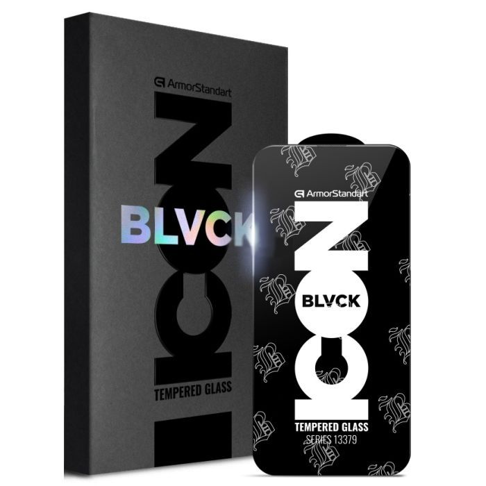 Стекло защитное Armorstandart Supreme Black Icon 2.5D Apple iPhone 14 Pro Max (ARM69296)