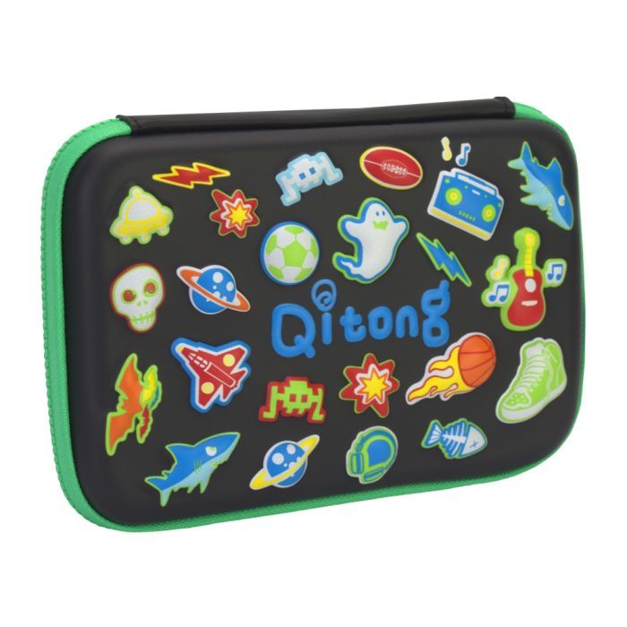 Пенал Cool For School з тисненням 1 відділення Блакитний (QT-5638-Blue)