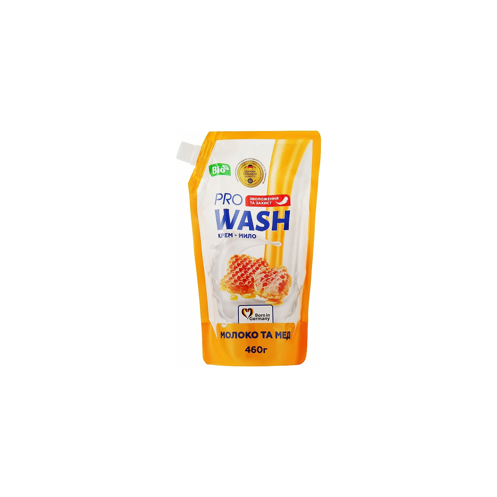 Жидкое мыло Pro Wash Молоко и мед дой-пак 460 г (4262396140265)