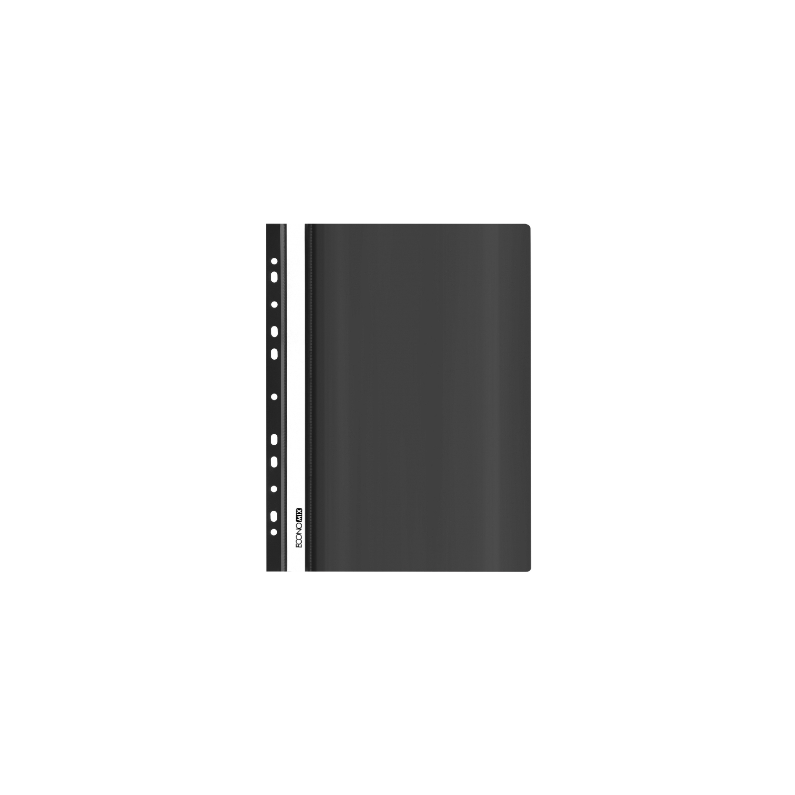 Папка-швидкозшивач Economix А4 з перфорацією, фактура "глянець", чорна (E31510-01)