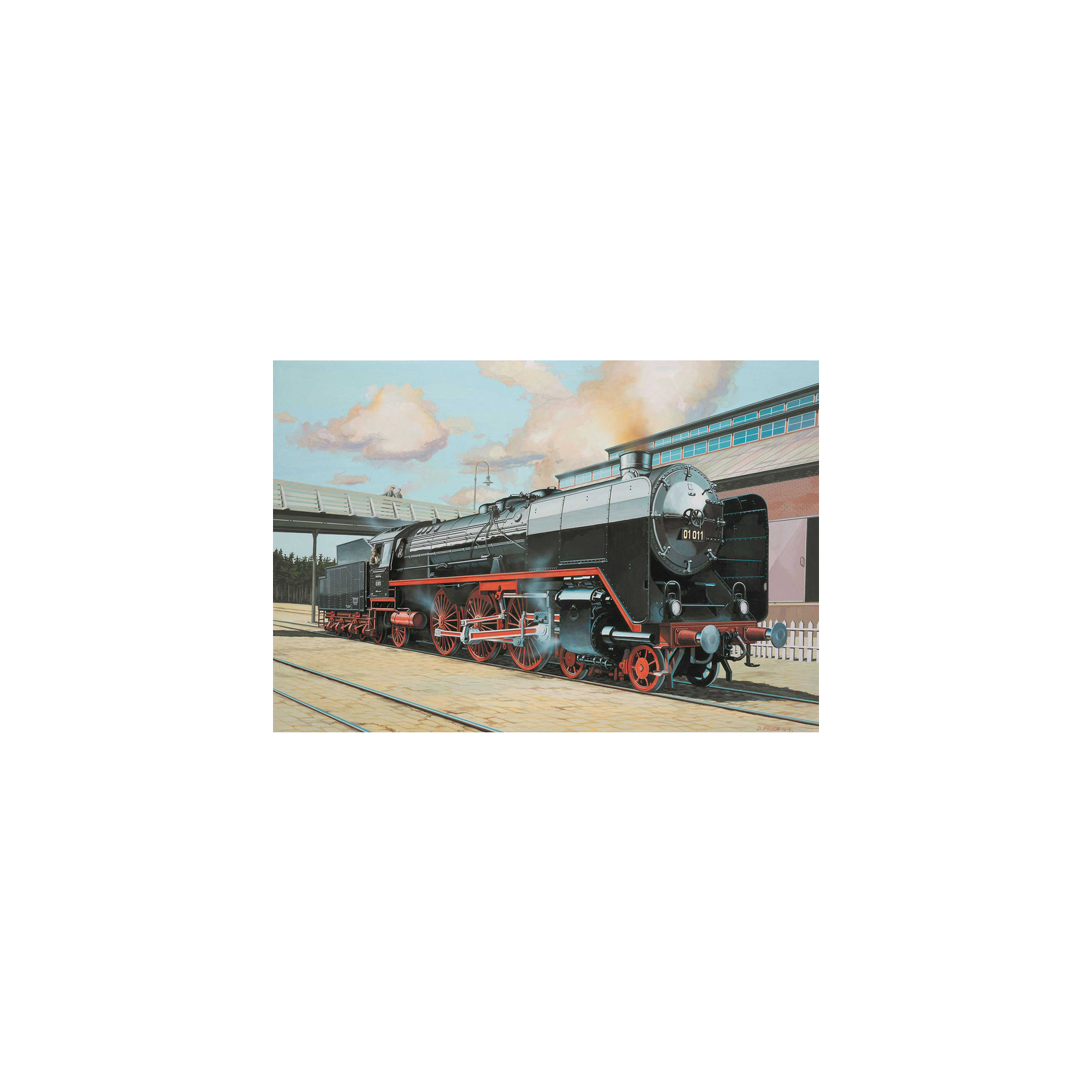 Збірна модель Revell Експрес локомотив BR01 з тендером 2'2 T32 рівень 4,1:87 (RVL-02172) зображення 4