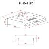 Витяжка кухонна Perfelli PL 6042 BL LED зображення 11