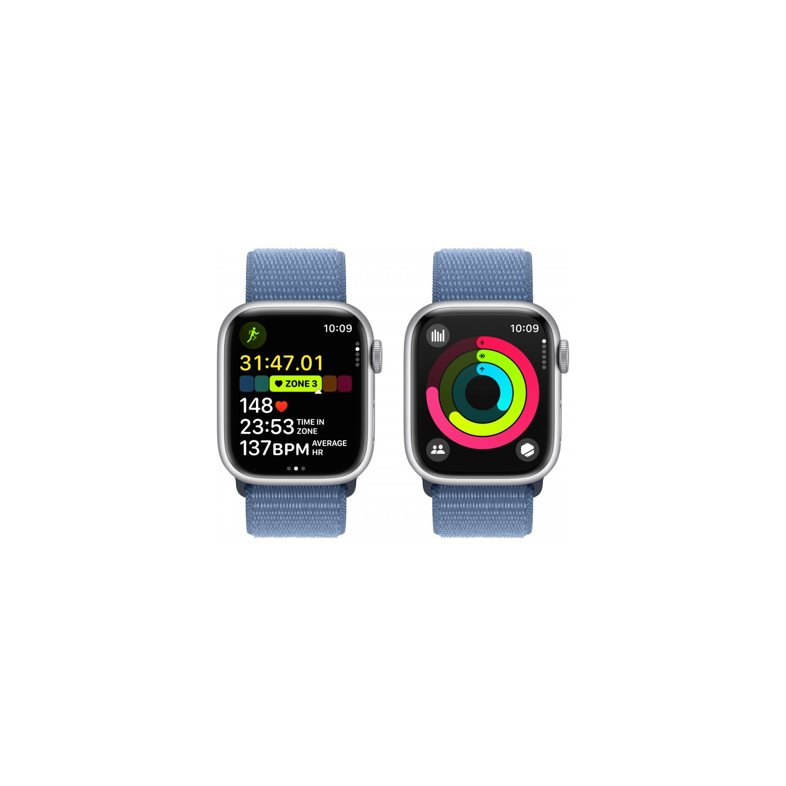Смарт-годинник Apple Watch Series 9 GPS 41mm Starlight Aluminium Case with Starlight Sport Loop (MR8V3QP/A) зображення 8