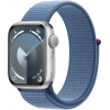Смарт-годинник Apple Watch Series 9 GPS 41mm Silver Aluminium Case with Winter Blue Sport Loop (MR923QP/A)