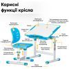 Парта со стулом Evo-kids Blue (Evo-06 Ergo BL) изображение 3