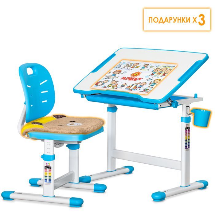 Парта со стулом Evo-kids Green (Evo-06 Ergo Z) изображение 5