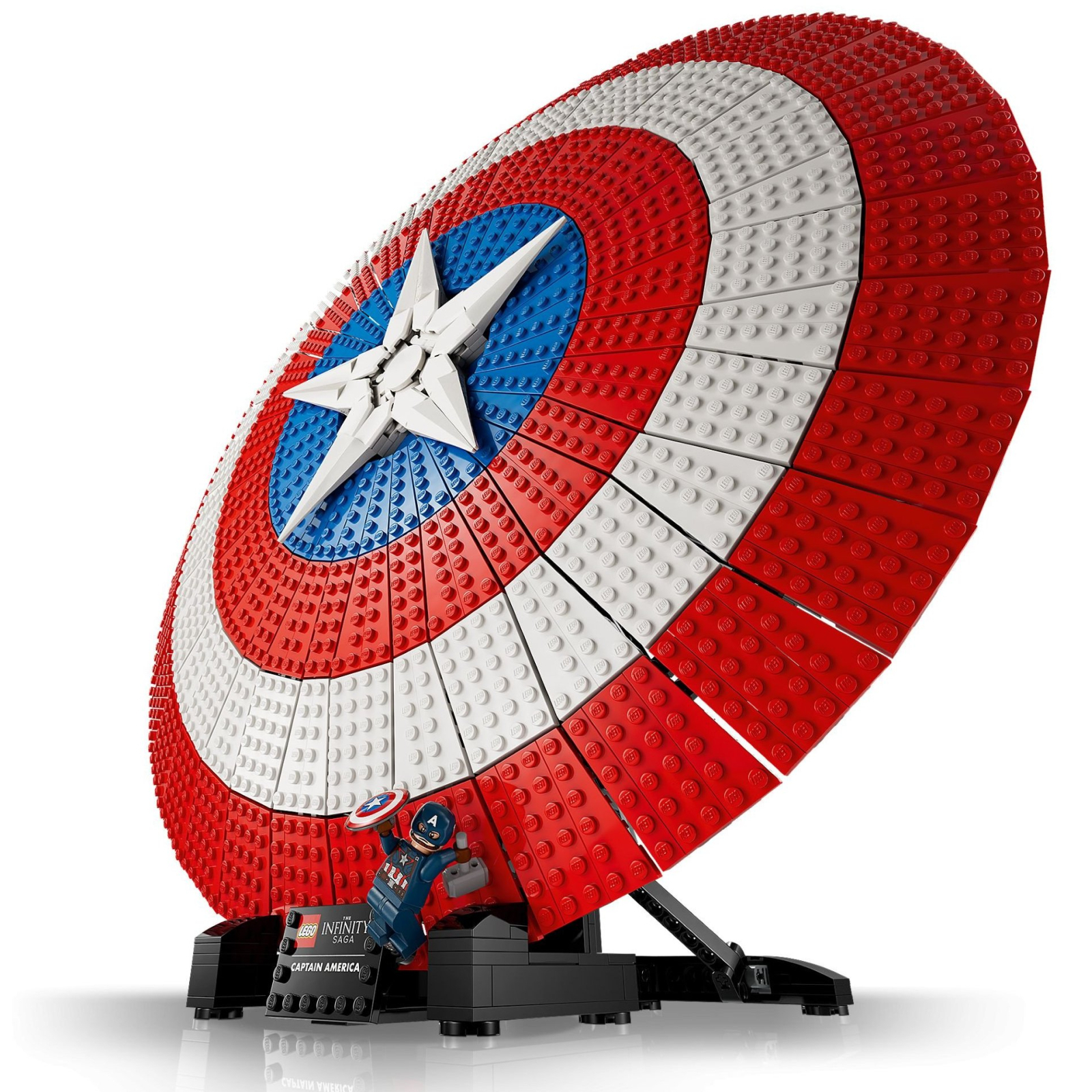 Конструктор LEGO Marvel Щит Капитана Америка 3128 деталей (76262) изображение 3