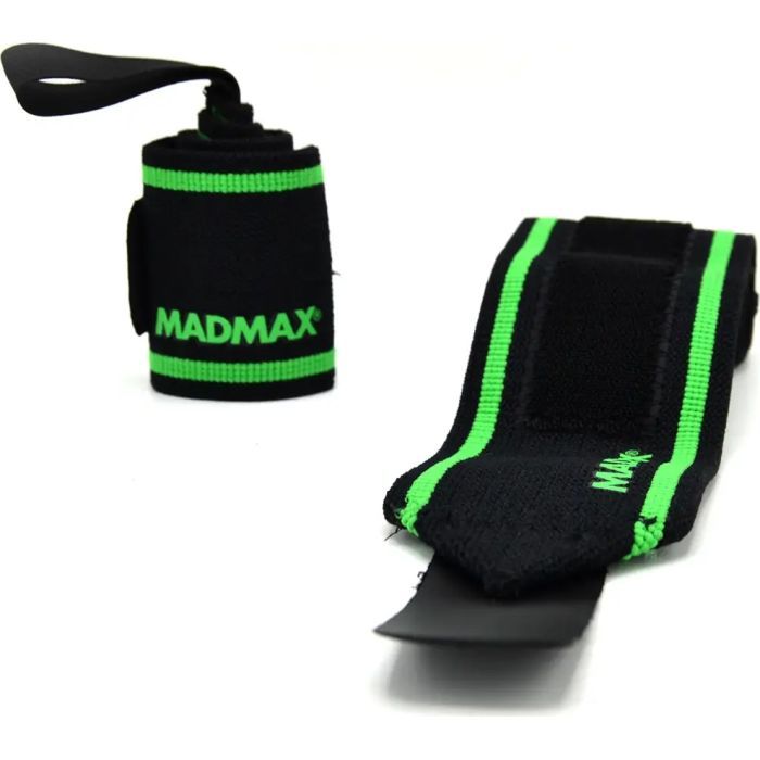 Бинт для спорта MadMax MFA-298 Wrist Wraps 18" Black/Green (MFA-298-U) изображение 3