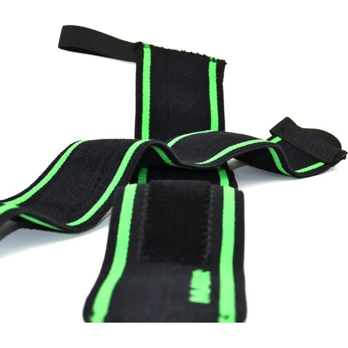 Бинт для спорта MadMax MFA-298 Wrist Wraps 18" Black/Green (MFA-298-U) изображение 5