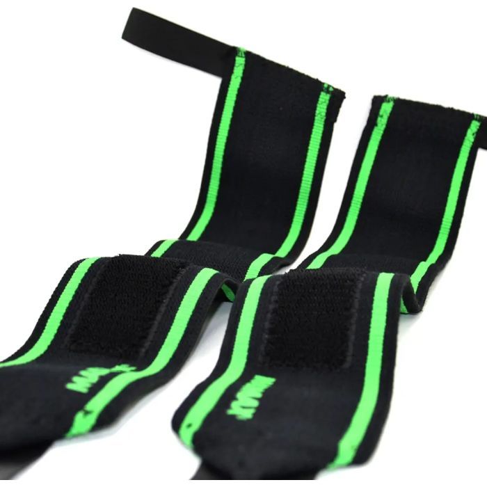 Бинт для спорта MadMax MFA-298 Wrist Wraps 18" Black/Green (MFA-298-U) изображение 6