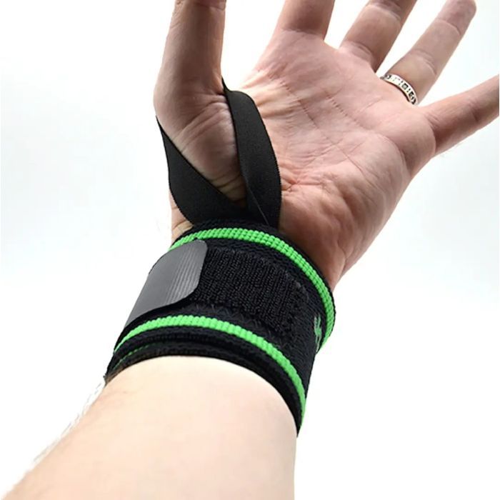 Бинт для спорта MadMax MFA-298 Wrist Wraps 18" Black/Green (MFA-298-U) изображение 9