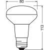 Лампочка Osram LED R80 60 4,3W/827 230V GL E27 (4058075433304) зображення 2