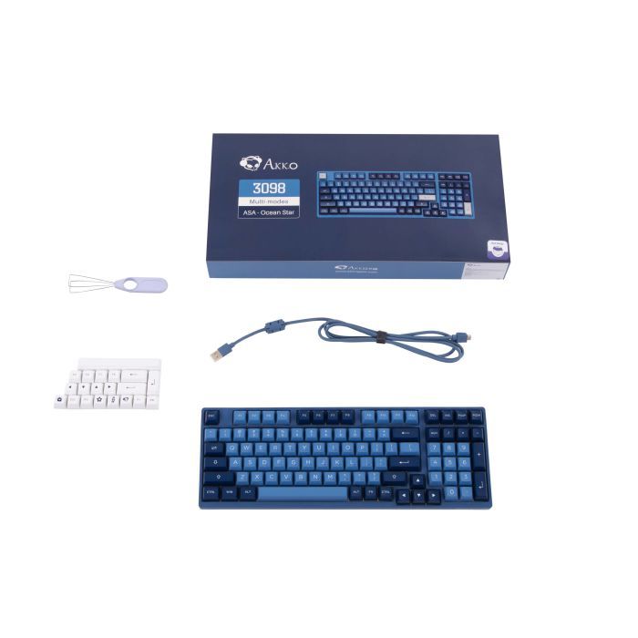Клавіатура Akko 3098B Ocean Star 98Key CS Jelly White Hot-swappable UA RGB Black (6925758615204) зображення 2