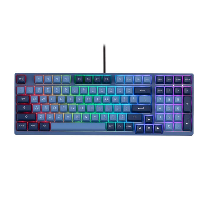 Клавіатура Akko 3098B Ocean Star 98Key CS Jelly White Hot-swappable UA RGB Black (6925758615204) зображення 3