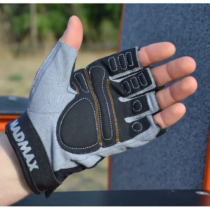 Перчатки для фитнеса MadMax MFG-871 Damasteel Grey/Black XL (MFG-871_XL) изображение 5