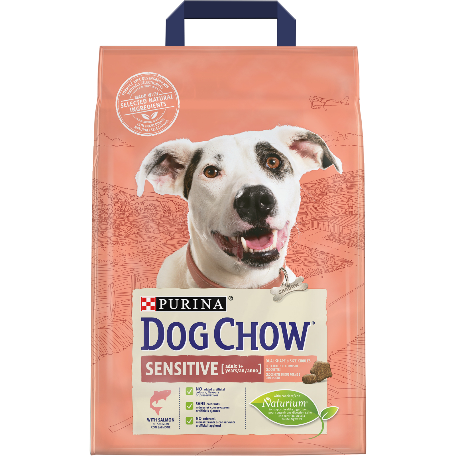 Сухой корм для собак Purina Dog Chow для взрослых, склонных к аллергии собак с лососем 2.5 кг (7613034488268) изображение 2