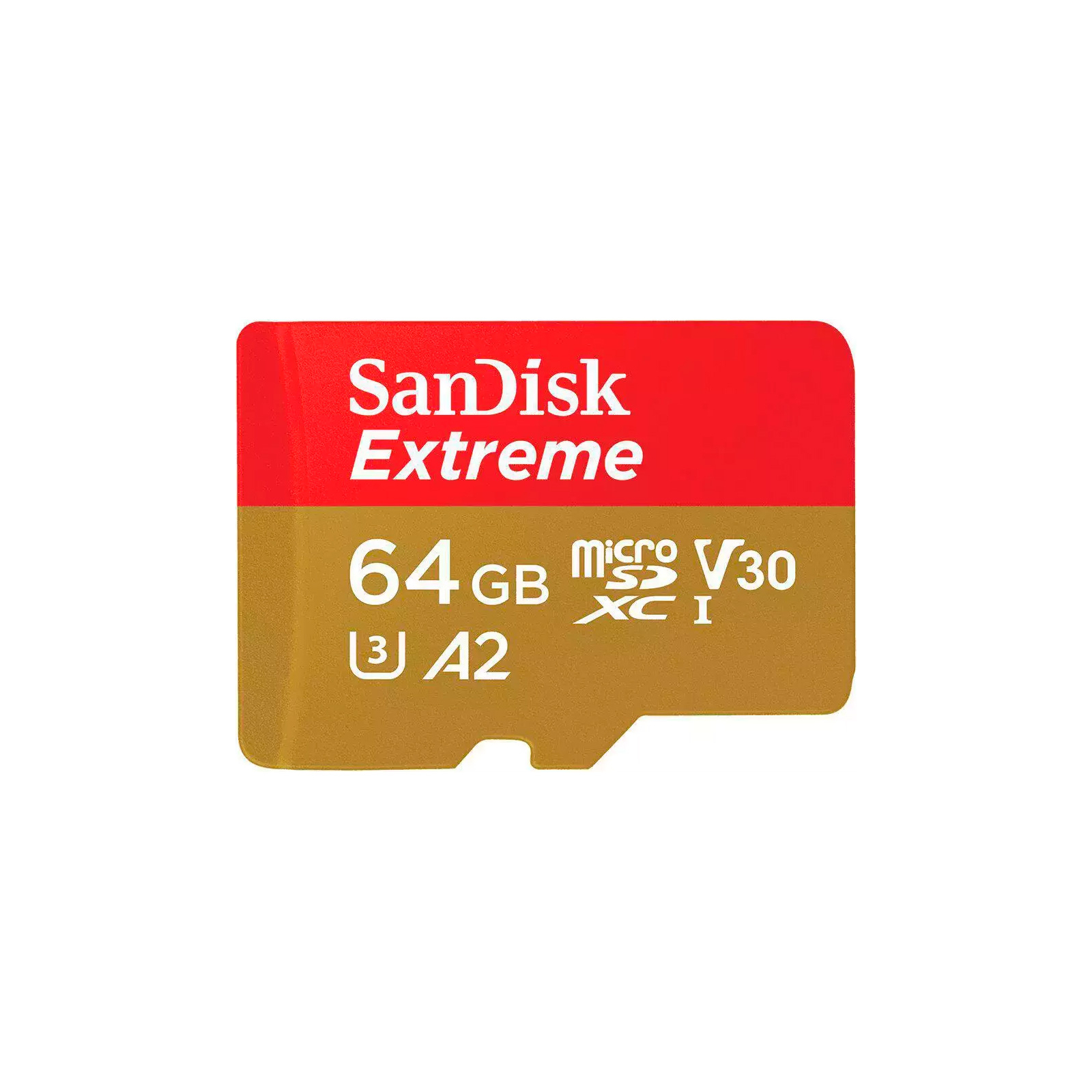 Карта пам'яті SanDisk 64GB microSD class 10 UHS-I Extreme For Action Cams and Dro (SDSQXAH-064G-GN6AA) зображення 3