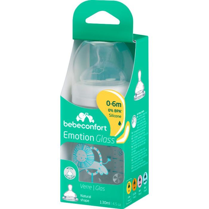 Бутылочка для кормления Bebe Confort EMO стеклянная 130 мл (3102201940) изображение 3