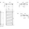 Сушарка для рушників Terma 1310х500 Zigzag (WGZIG131050K9M5SX) зображення 3