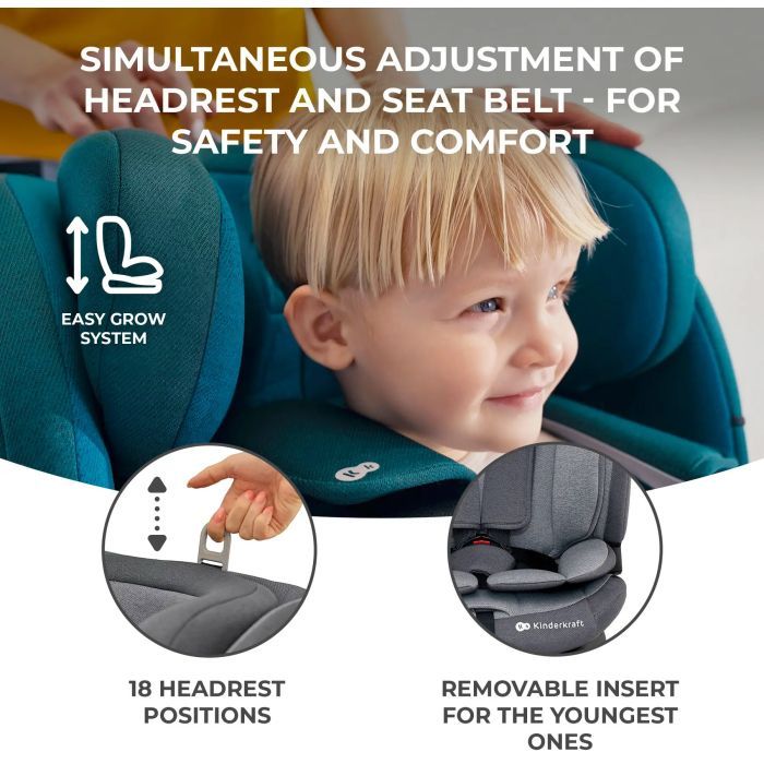 Автокресло Kinderkraft Oneto3 i-Size Graphite Black (KCONE300BLK0000) (5902533922161) изображение 11