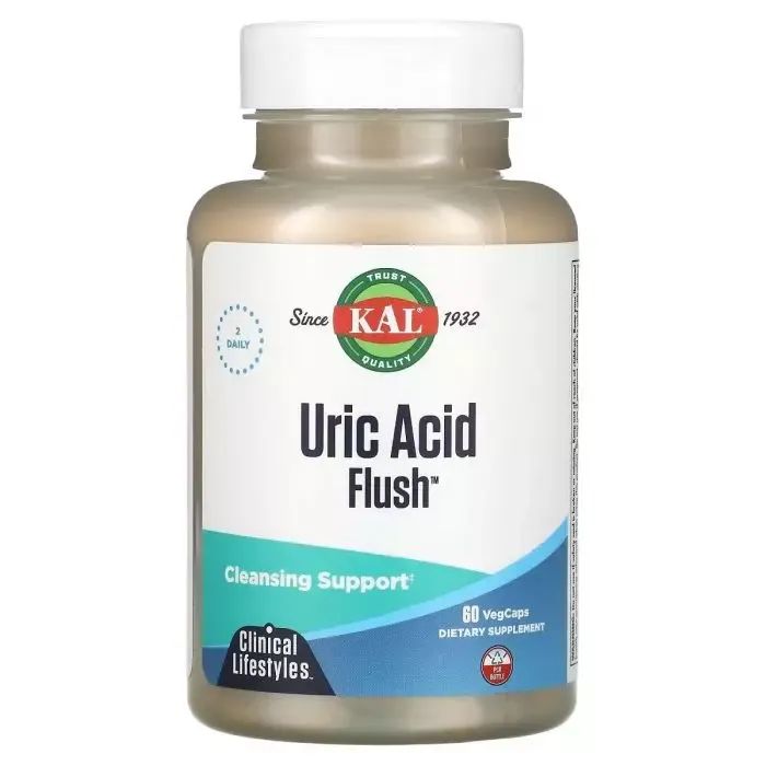 Витаминно-минеральный комплекс KAL Очиститель от Мочевой Кислоты, Uric Acid Flush, 60 вегетарианс (CAL-22107)