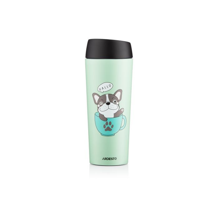 Термокружка Ardesto Coffee Тime Meowning 450 мл Бежева (AR2645WC) зображення 4