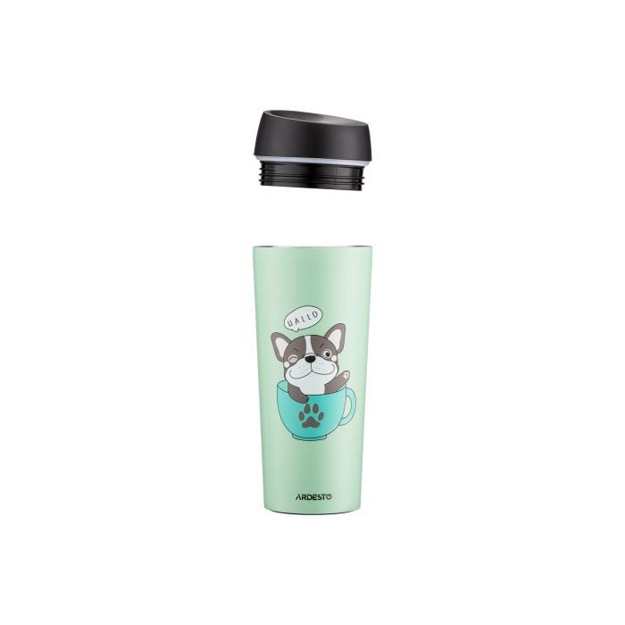 Термокружка Ardesto Coffee Тime Meowning 450 мл Бежева (AR2645WC) зображення 5