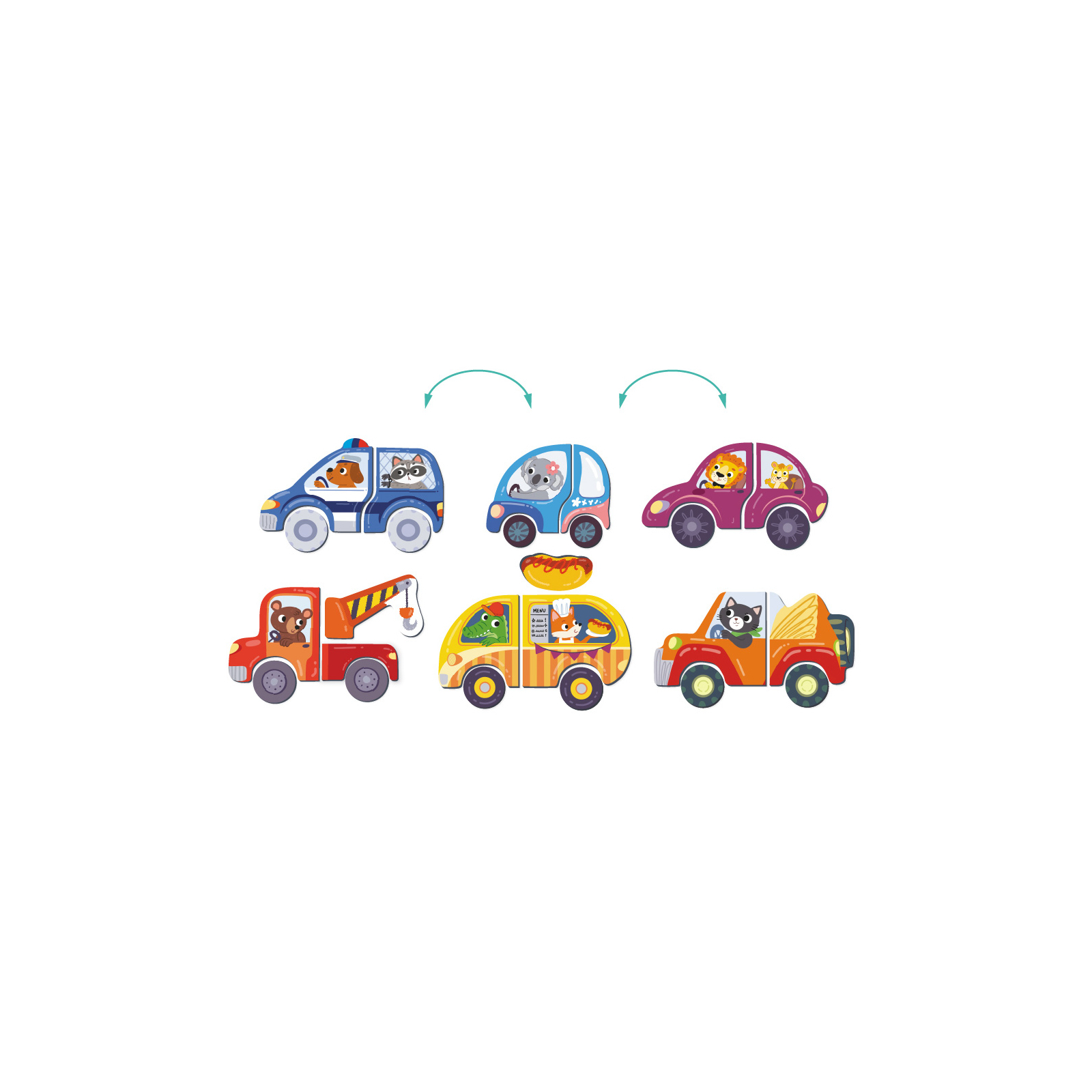 Обучающий набор DoDo Магнитная игра Дорожные приключения (200244) изображение 5