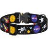Ошейник для животных WAUDOG Nylon с QR паспортом "NASA" металлическая пряжка-фастекс XXL (4535-0047) изображение 2