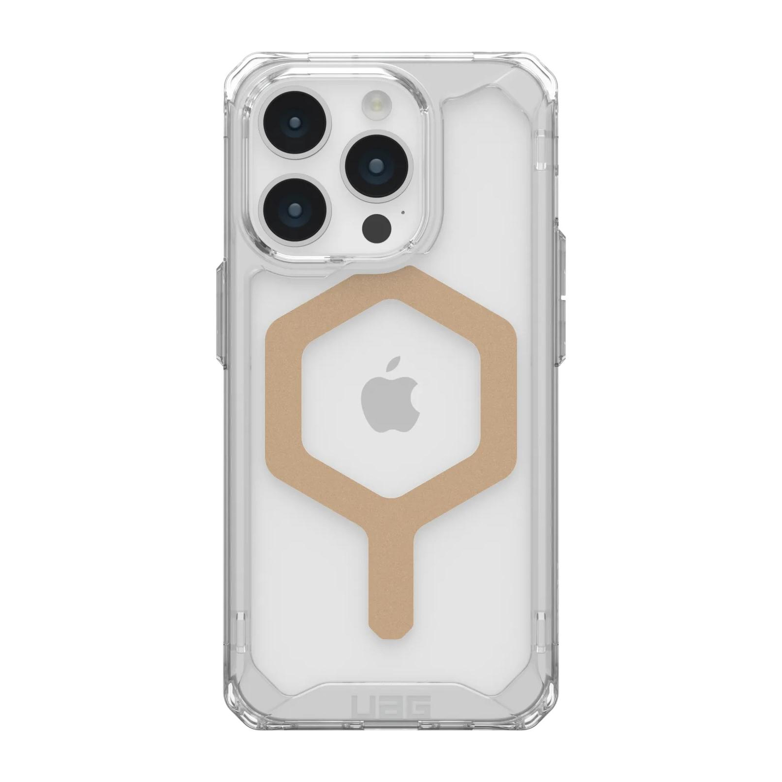 Чехол для мобильного телефона UAG Apple Iphone 15 Pro Plyo Magsafe, Ice/Gold (114286114381)
