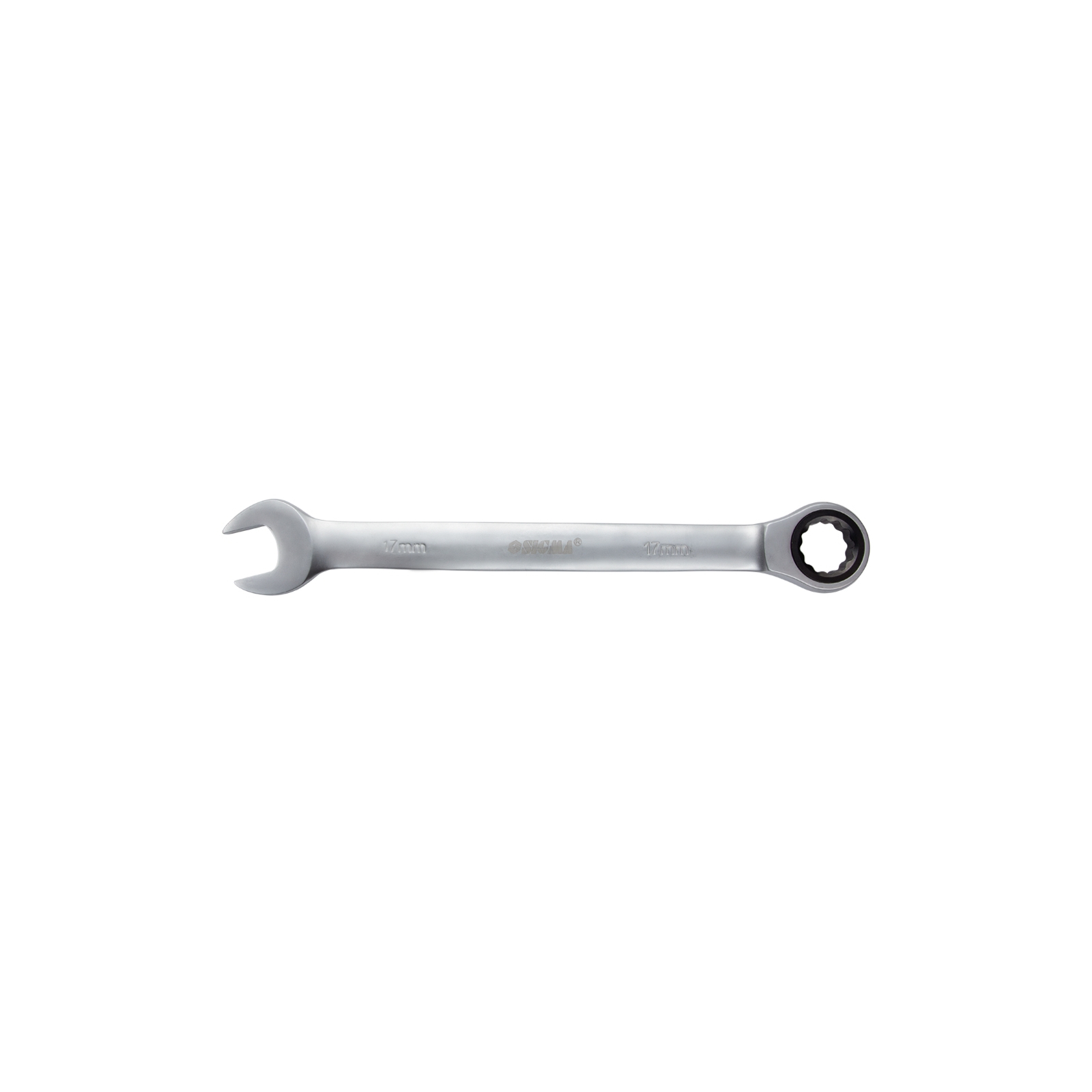 Ключ Sigma рожково-накидной с трещеткой 10мм CrV satine (6022101)