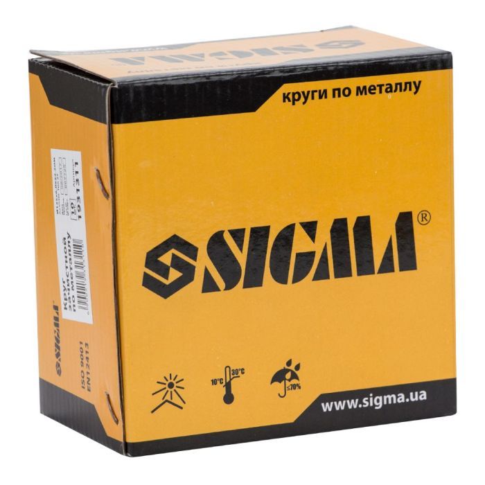 Круг зачистной Sigma по металлу 180×6.0×22.2мм,, 8500 об/хв (1931511) изображение 6