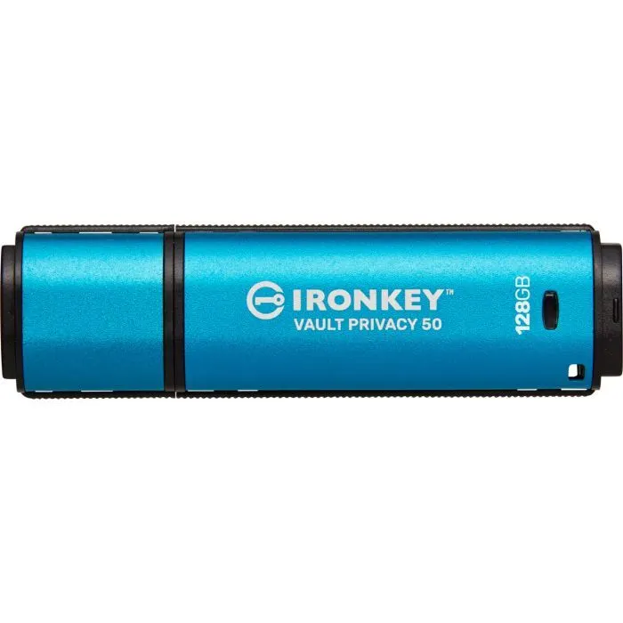USB флеш накопитель Kingston 128GB IronKey Vault Privacy 50 Blue USB 3.2 (IKVP50/128GB) изображение 3