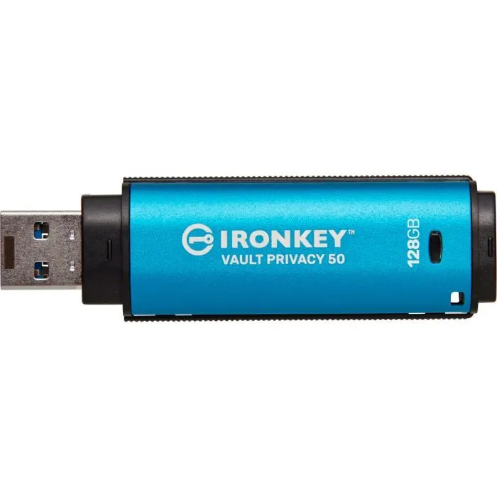 USB флеш накопитель Kingston 128GB IronKey Vault Privacy 50 Blue USB 3.2 (IKVP50/128GB) изображение 4