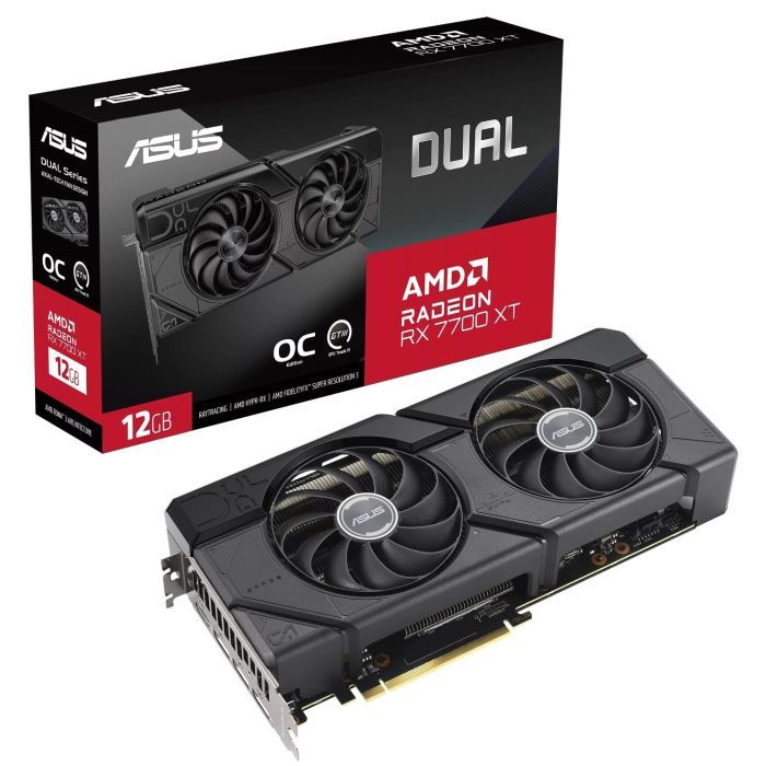 Видеокарта ASUS Radeon RX 7700 XT 12Gb DUAL OC (DUAL-RX7700XT-O12G) изображение 2