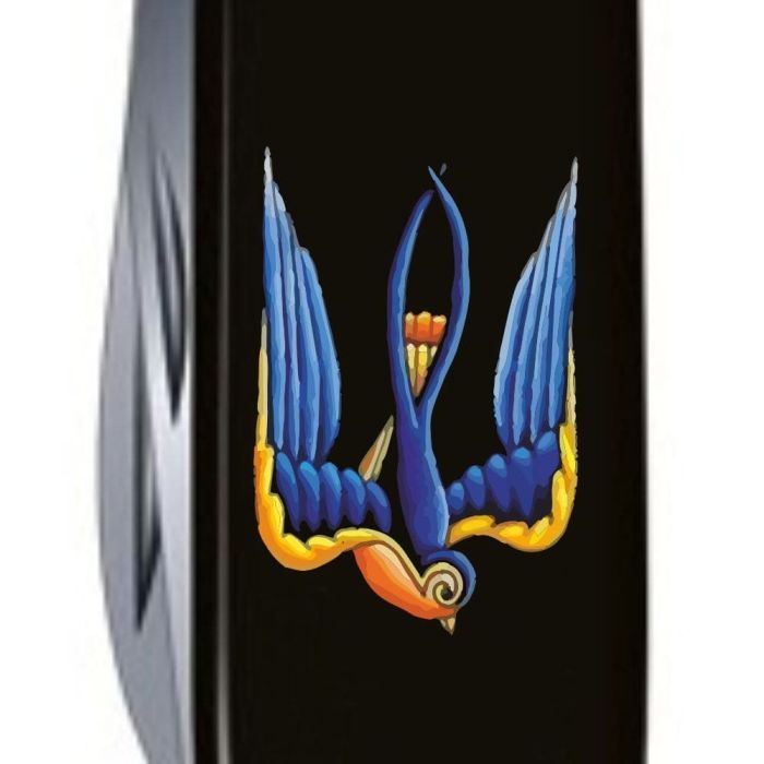Нож Victorinox Spartan Ukraine 91 мм Чорний Тризуб-Ластівка (1.3603.3_T1230u) изображение 3