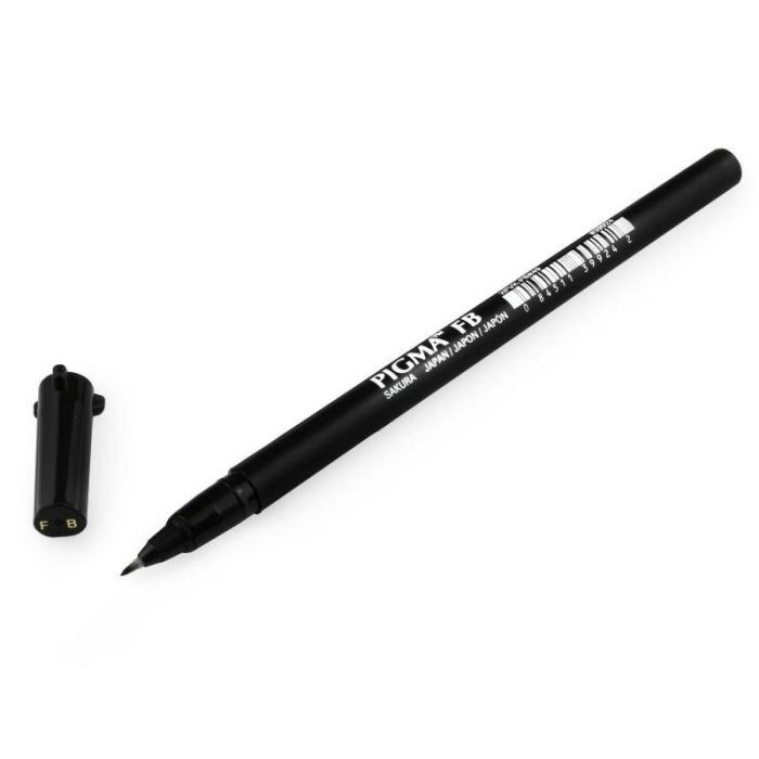 Лайнер Sakura Набор Pigma Pen Brush, 3 шт Черный (8712079395131) изображение 5
