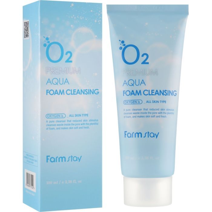 Пенка для умывания FarmStay O2 Premium Aqua Foam Cleansing Кислородная 100 мл (8809469775120) изображение 2