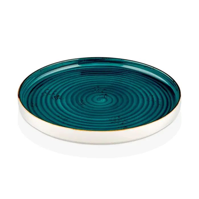 Тарелка By Bone Harmony Tropical з бортом 90° 27 см (HA-TP-HL-27-RD)