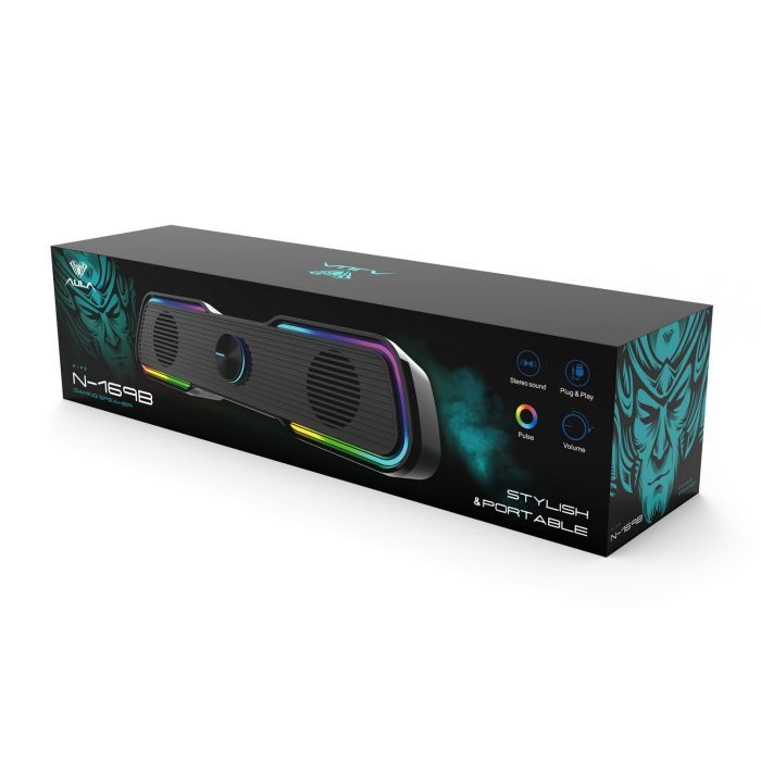 Акустическая система Aula N-169B Led USB Black (6948391265056) изображение 4