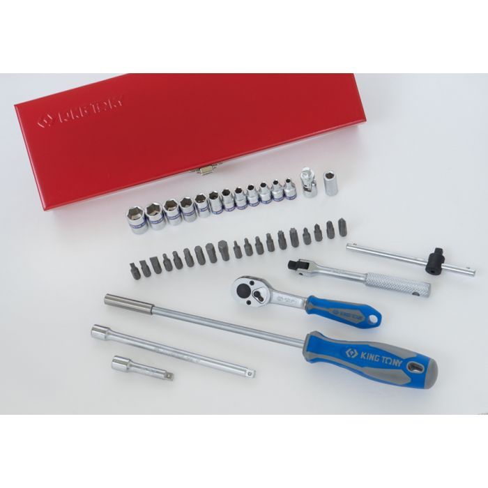 Набор инструментов KING TONY 1/4" 40 шт. (2540MR) изображение 4