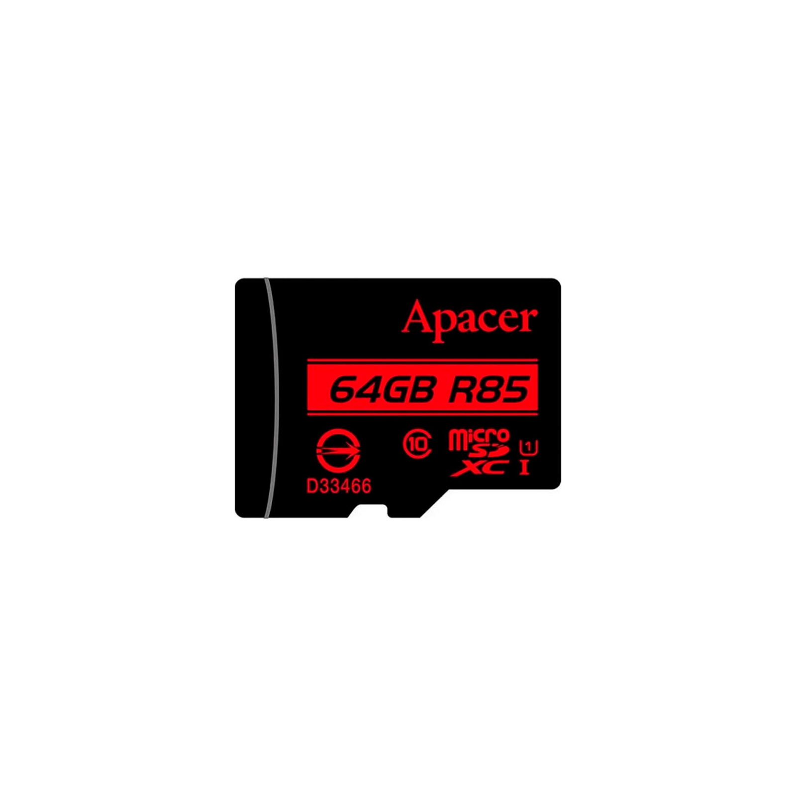 Карта пам'яті Apacer 64GB microSDXC class 10 UHS-I (AP64GMCSX10U5-RA)