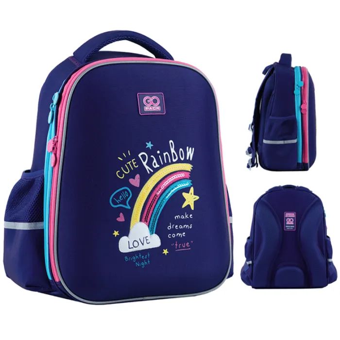 Рюкзак шкільний GoPack Education 165M-1 Cute Rainbow (GO24-165M-1)