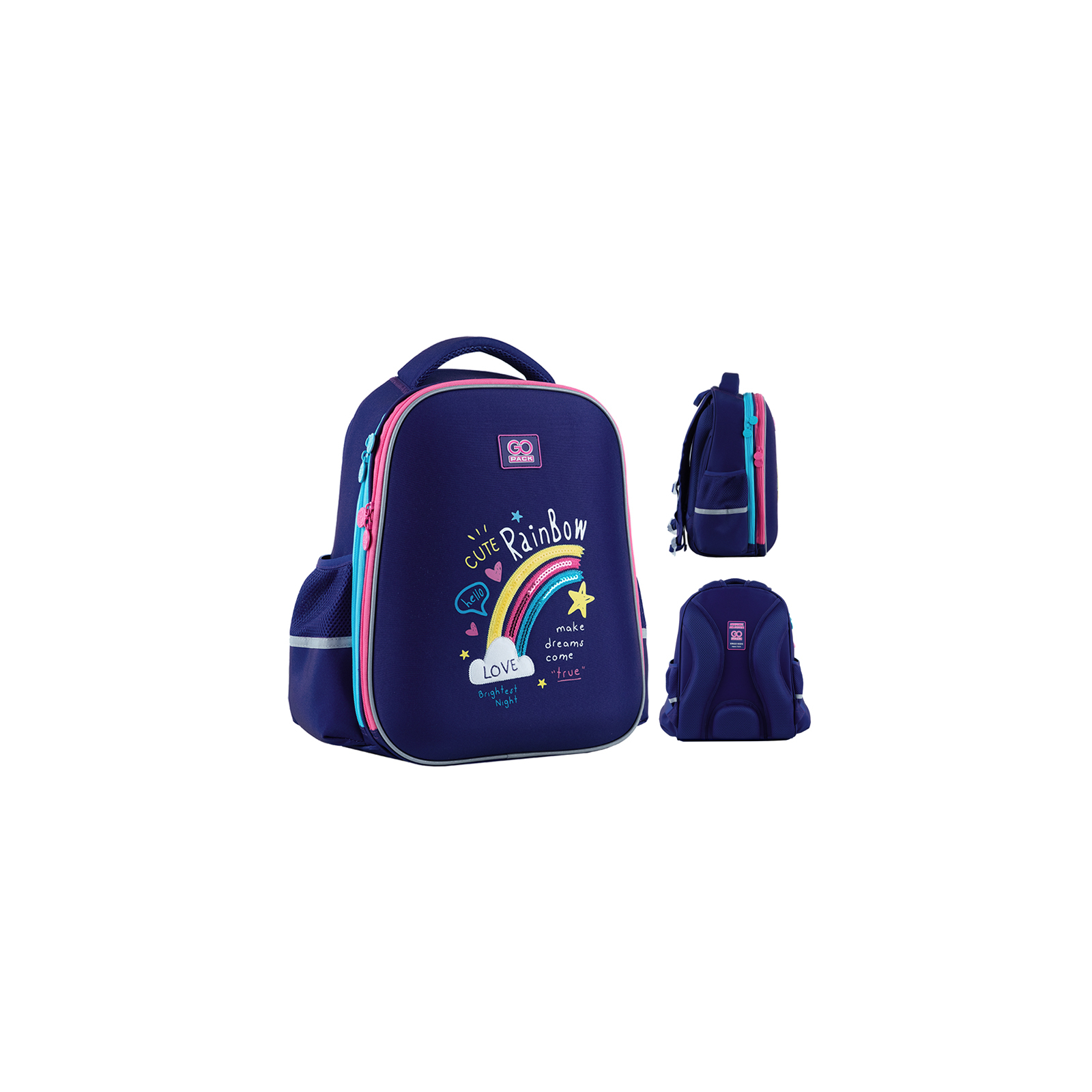 Рюкзак школьный GoPack Education 165M-1 Cute Rainbow (GO24-165M-1)
