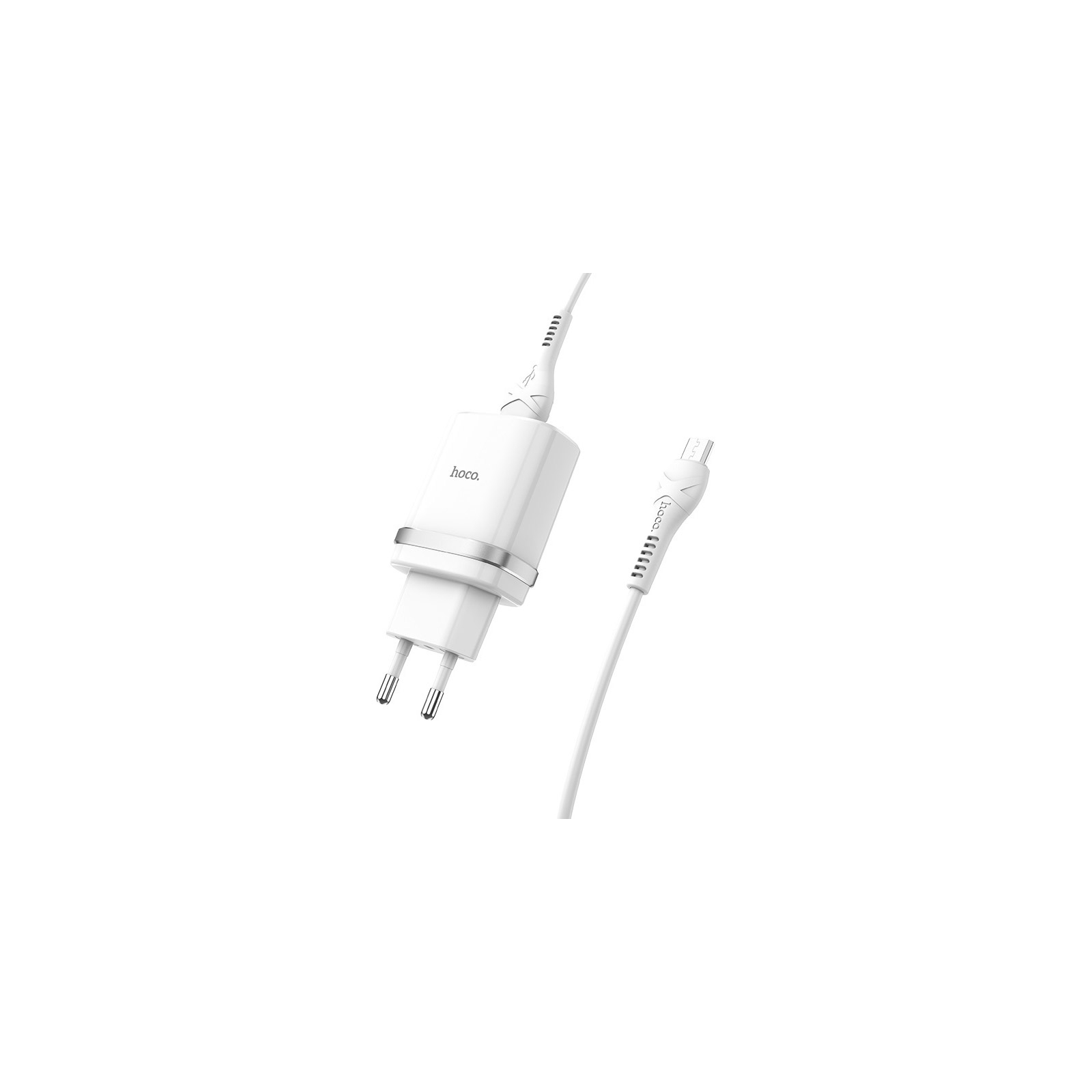 Зарядний пристрій HOCO C12Q Smart QC3.0 charger set(Micro) White (6931474716286) зображення 2