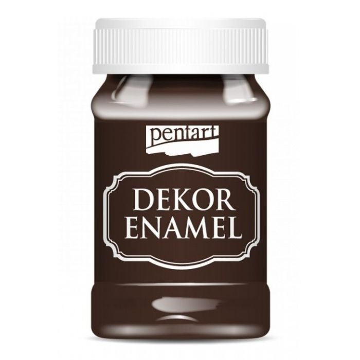 Акриловые краски Pentart Dekor Enamel, глянцевая, Черная, 100 мл (5997412796551) изображение 2