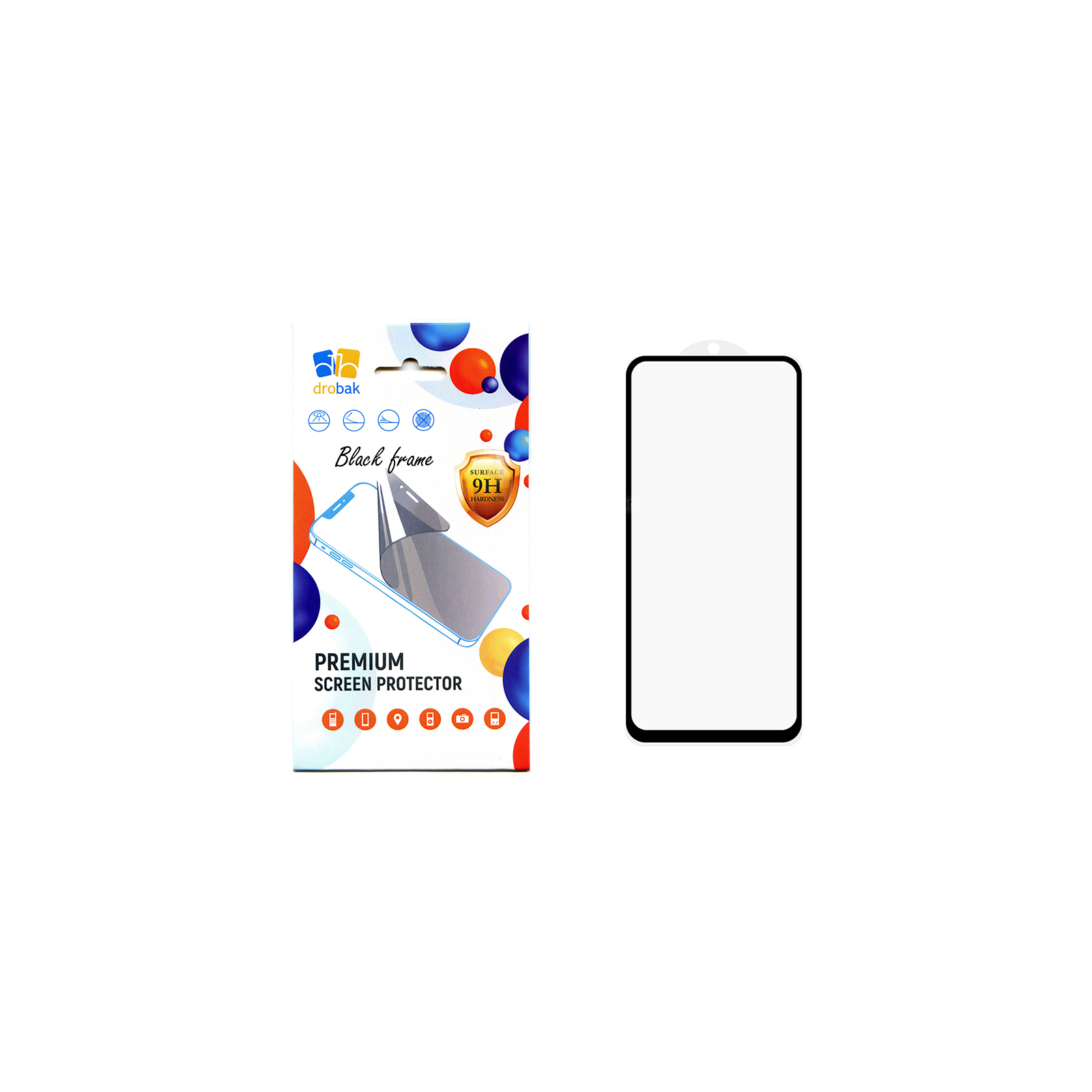 Стекло защитное Drobak Xiaomi Redmi Note 13 (Black) (171710)