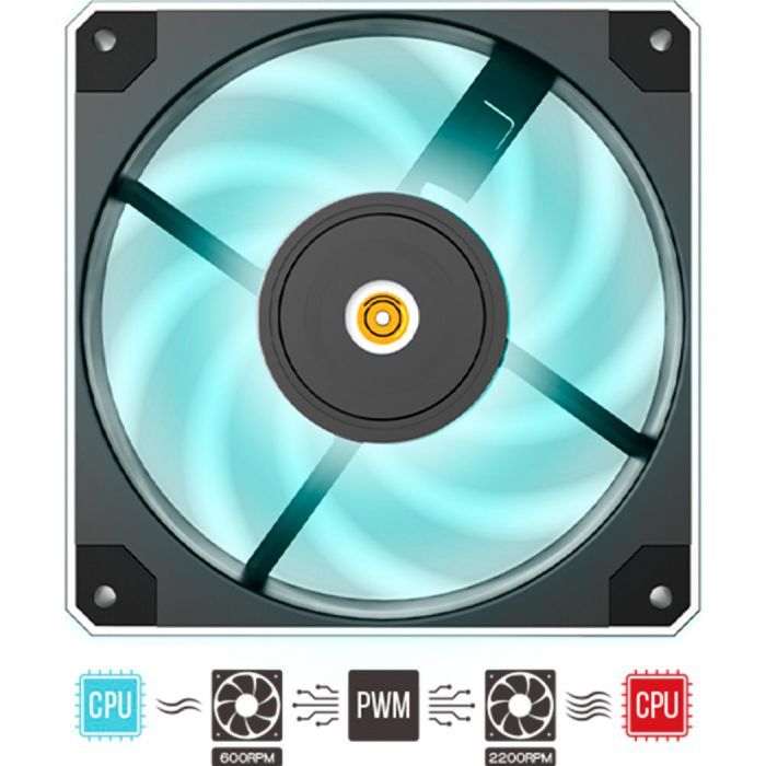 Кулер для корпуса MONTECH METAL 120 PWM изображение 9