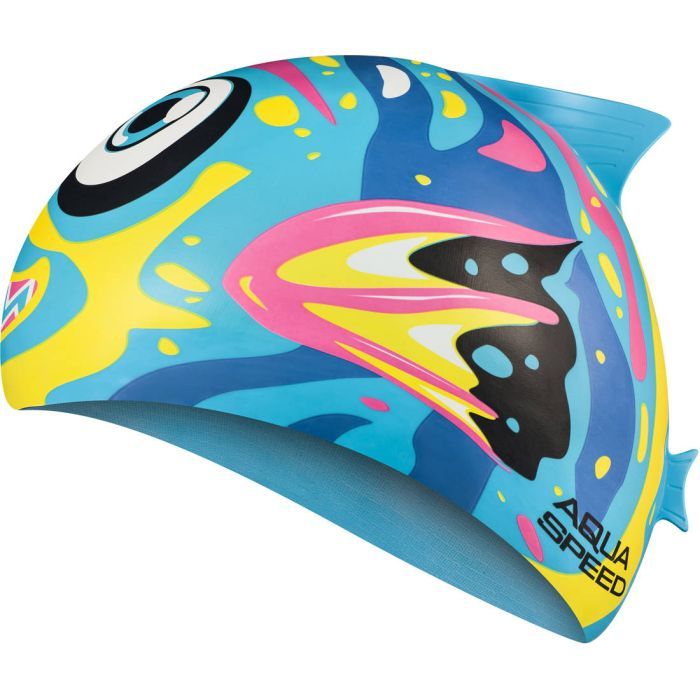 Шапка для плавания Aqua Speed Zoo 115-02-Fish 8691 сірий Діт OSFM (5908217686916)