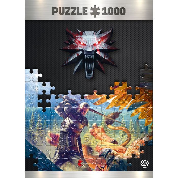 Пазл GoodLoot Witcher: Griffin Fight 1000 елементів (5908305231233) зображення 4